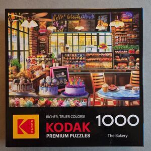 Kodak Premium RoseArt The Bakery 1000 pc Jeff Haynie Complete Puzzle Cake Donuts